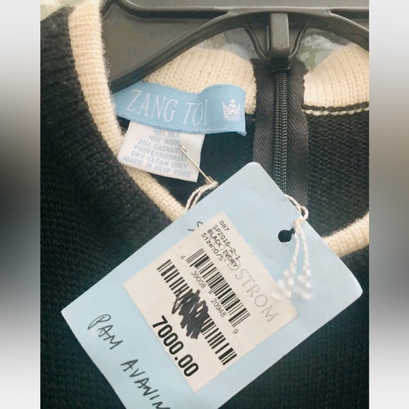 SOLD! Zang Toi New York Runway pearl knit sweater dress 38 S - Picture 10 of 11